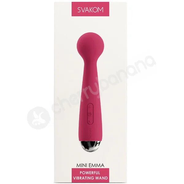 Mini Emma Red Powerful Silicone Small Wand Vibrator