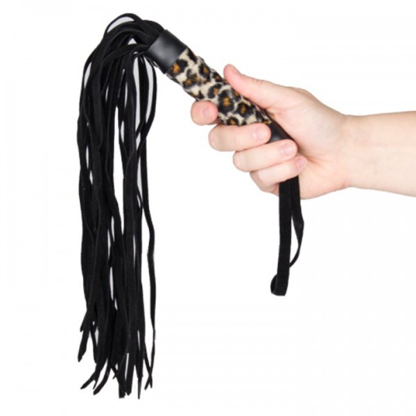 Bondara Leopard Print Faux Fur Flogger – 15.5 Inch — image 4 of 4