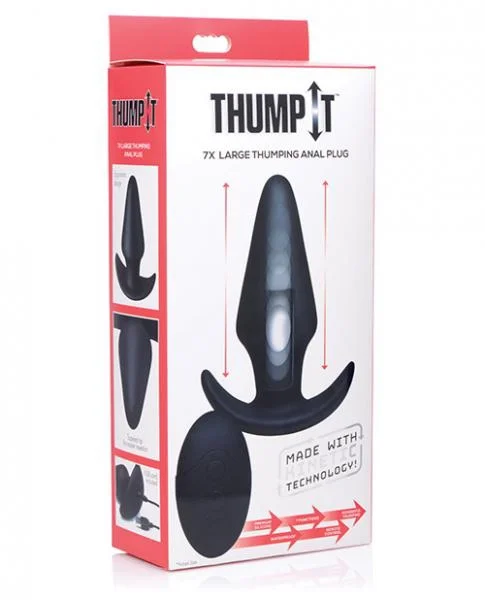 Kinetic Thumping 7X Large Anal Plug Black Thump It! — image 7 of 8