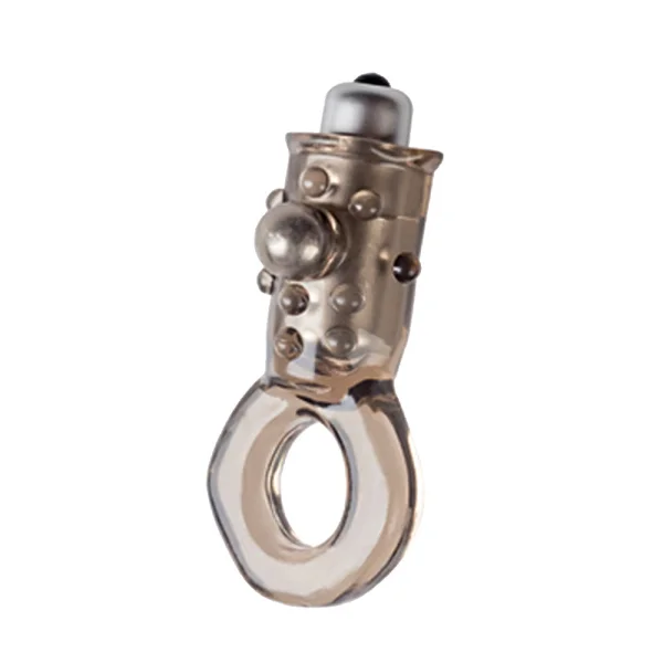 California Exotic Up! Hook It Up! Top Loading Beaded Ring - Smoke
