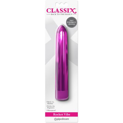 Rocket 7 Metallic Vibrator Pink