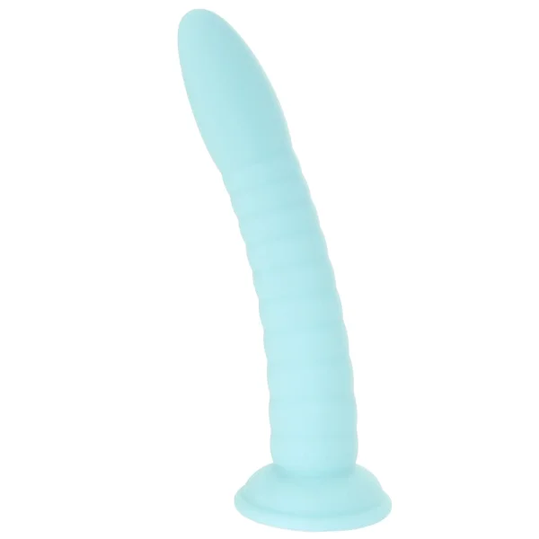 Dillio Platinum Wild Thing Silicone 7" Suction Cup Dildo - Teal