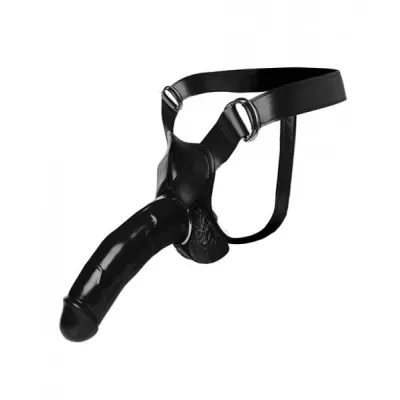 Jock Ryder Wide Band Strap On Harness Black O S