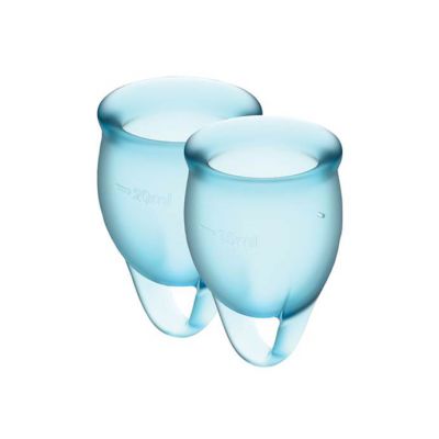 Satisfyer Feel Confident Menstrual Cup Light Blue