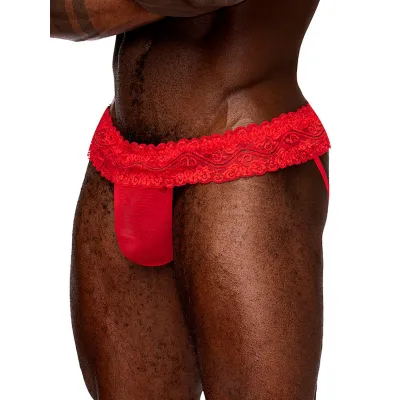 Male Power Red Lace Jockstrap