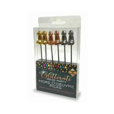 Games Novelty Glitterati Hor D oeuvre s Picks 6 piece Set