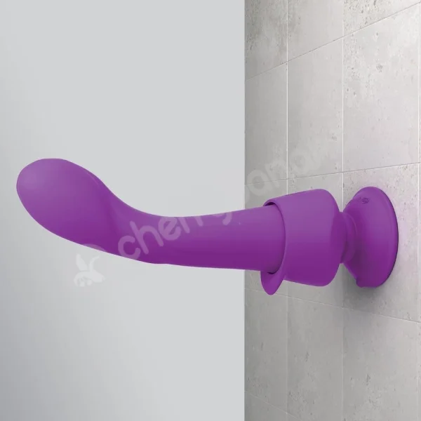 3some Wall Banger G Purple G-Spot Vibrator With Suction Cup Base & Remote Control