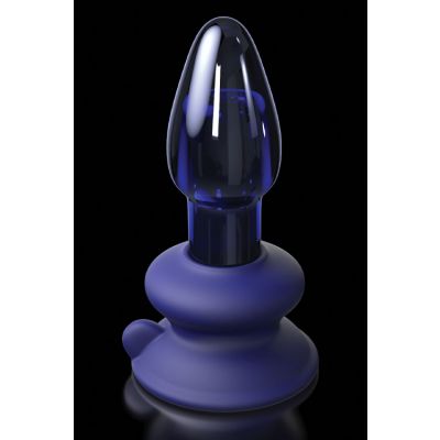 Pipedream Vibrating Glass Butt Plug With Remote Removable Suction Cup