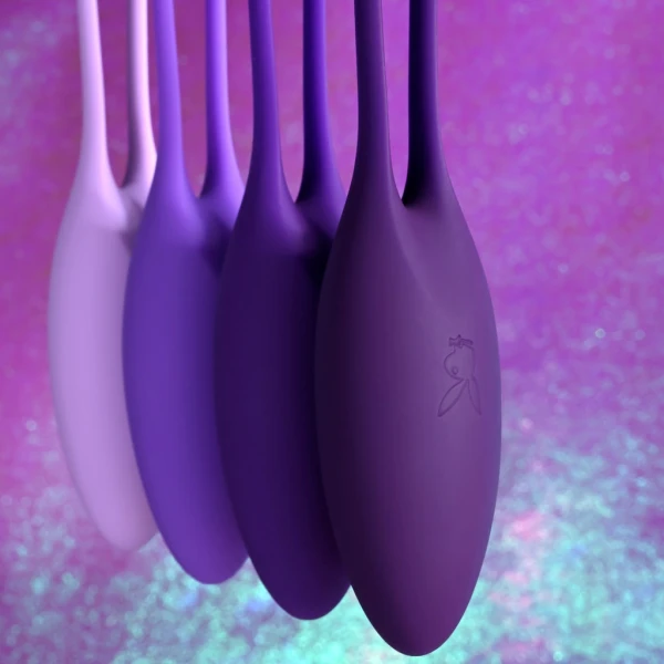 Playboy Pleasure Put In Work Silicone Kegel Ball 4 Piece Set