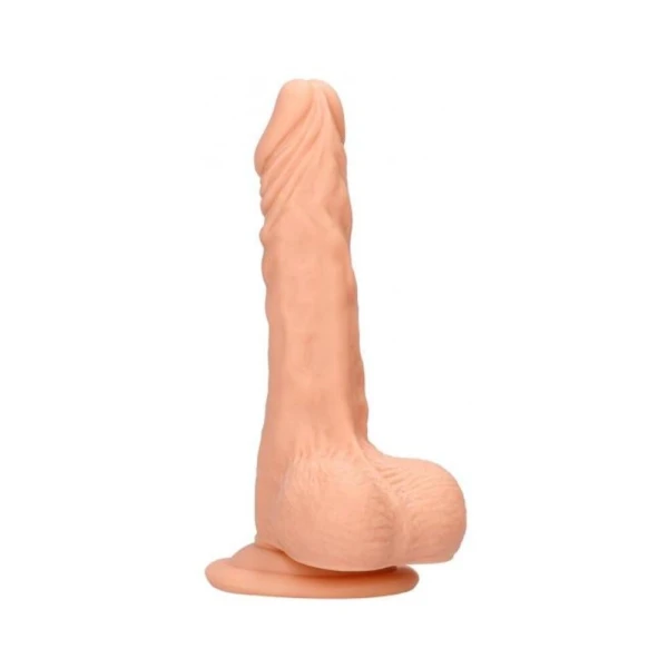 Realistic Dildos: Realrock Skin 10 In. Dildo With Balls Beige