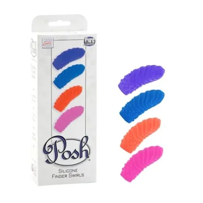 Posh Silicone Finger Teasers Swirls