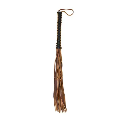 Italian Leather Whip With Stylish Tails