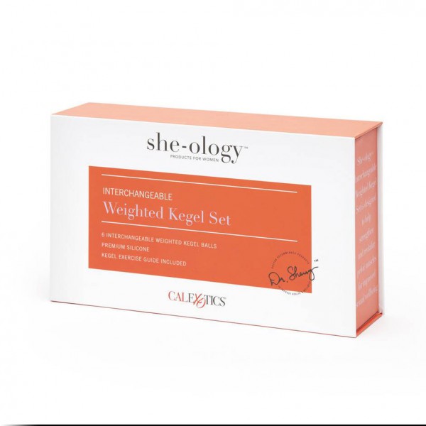 She-ology Weighted Interchangeable Kegel Training Set (8 Piece)