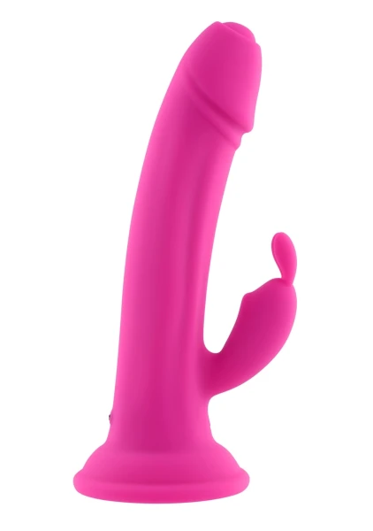 Somebunny To Love Silicone Rechargeable Waterproof Dual Stimulation Vibrator By Evolved Novelties - Pink
