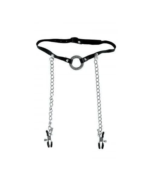 Fetish Fantasy Series Ltd. Ed. O-Ring Gag & Nipple Clamps