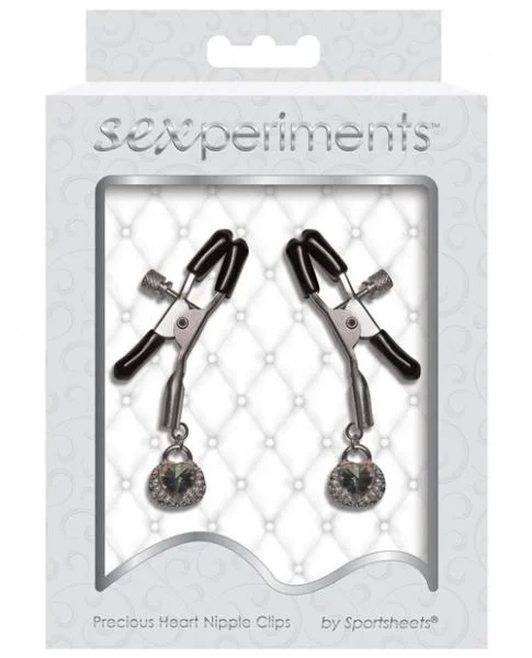 Precious Heart Nipple Clips Set Clamps