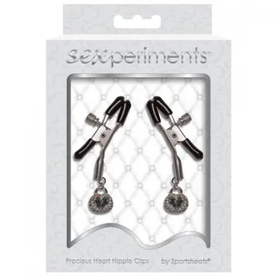 Precious Heart Nipple Clips Set Clamps