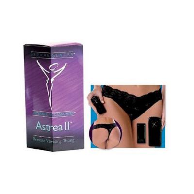 Berman Center Intimate Accessories Astrea Ii Remote Vibrating Panties Black