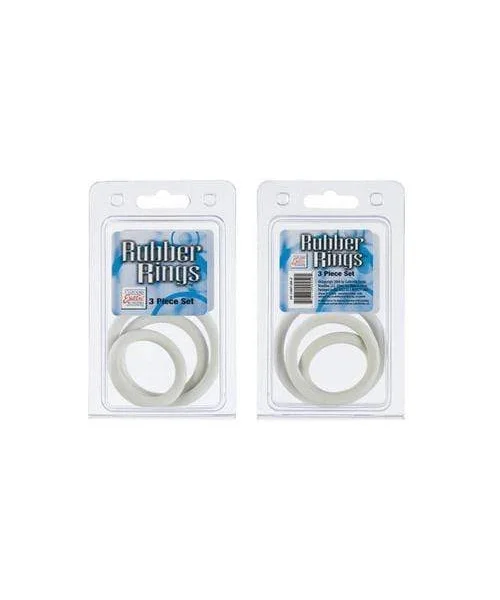 Rubber Ring 3 Piece Set - White