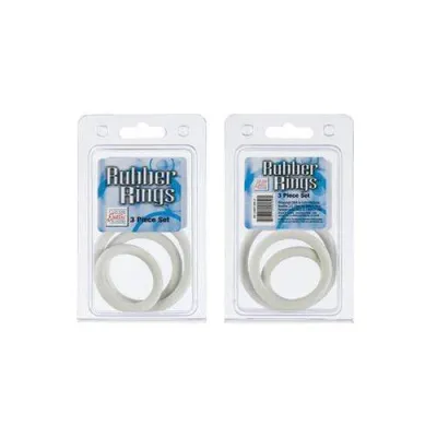 Rubber Ring 3 Piece Set White