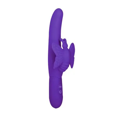 Posh 10 function Silicone Fluttering Butterfly Vibrator Purple