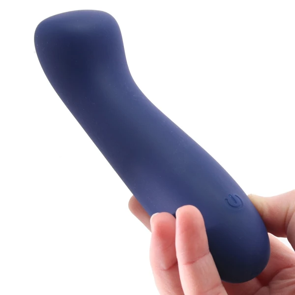 Cashmere Satin G Rechargeable Waterproof Silicone G-Spot Vibrator By CalExotics - Blue
