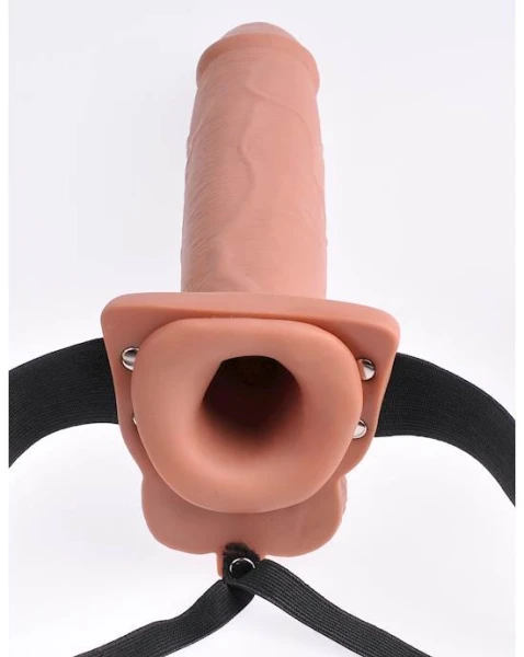 Fetish Fantasy 10 Inch Hollow Rechargeable Strap-on Remote  - 10 Inch
