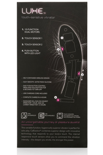 California Exotic Rechargeable Touch-Sensitive 7.5" Luxury Rabbit