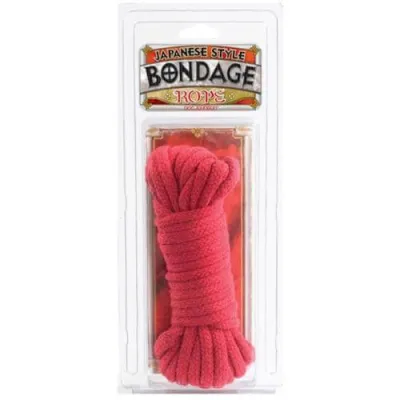 Bondage Rope Cotton Japanese Style Red