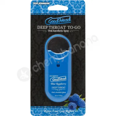 Goodhead To Go Blue Rasberry Deep Throat Spray