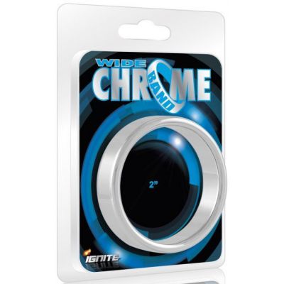 Wide Band Chrome Cock Ring 51mm