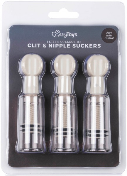 Nipple & Clit Suckers 3pcs