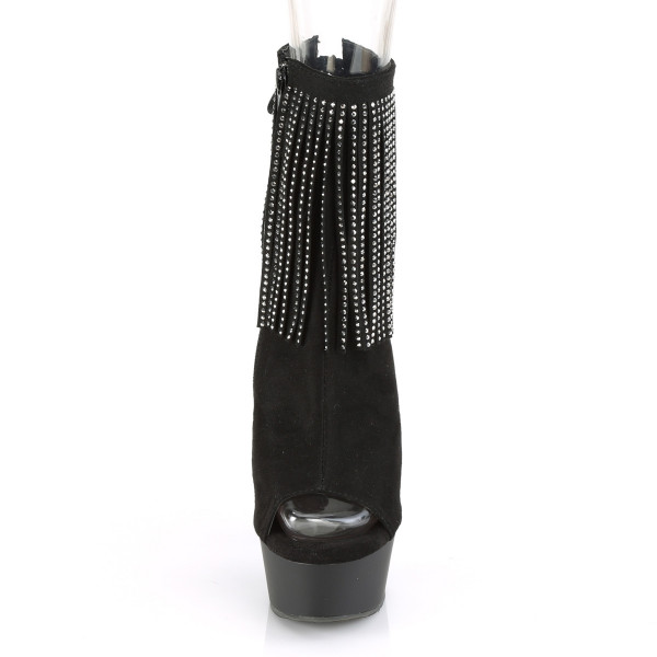 *6 inches Heel, 1 3/4 inches PF Open Toe/Heel Ankle Boot, Side Zip — image 6 of 25