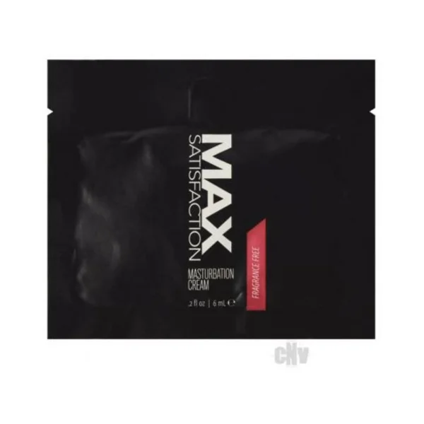 Max Satisfaction Masturbation Cream Foil - 6 Ml Pack Of 24