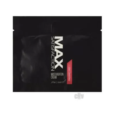 Max Satisfaction Masturbation Cream Foil 6 Ml Pack Of 24