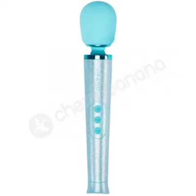 Le Wand Blue Petite Wand Massager All That Glimmers Gift Set