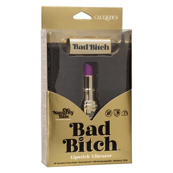 Naughty Bits Bad Bitch Rechargeable Lipstick Vibrator