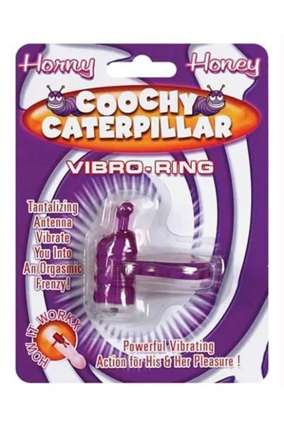 Horny Honey Vibro Ring Coochy Caterpillar Purple