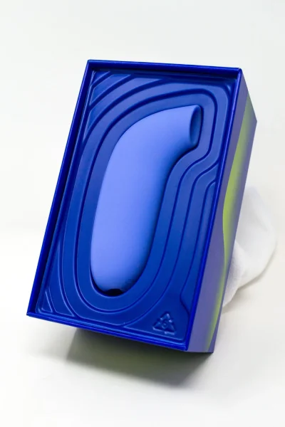 AER Silicone Rechargeable Waterproof Pressure Wave Suction Toy By Dame - Periwinkle