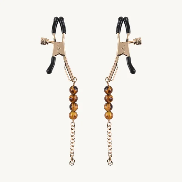 Sincerely Amber Beaded Nipple Clamp