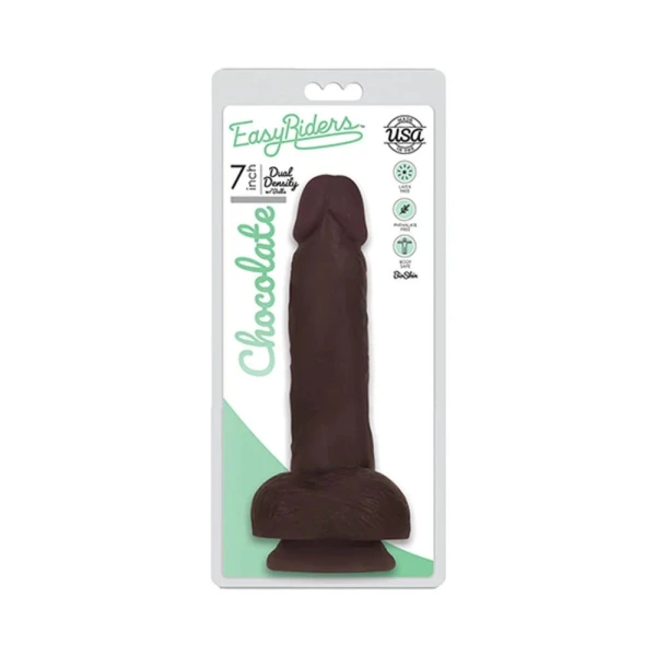 Easy Rider Bioskin Dual Density Dong 7in With Balls