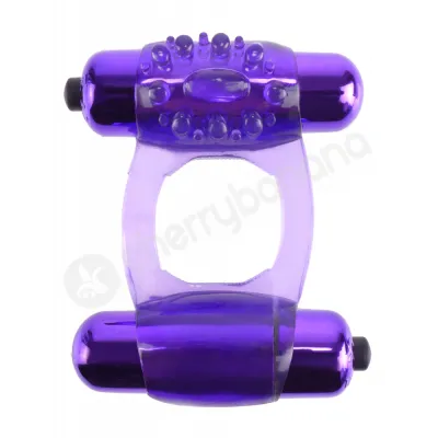 Fantasy C ringz Purple Duo Vibrating Super Cock Ring