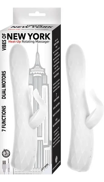 Vibes Of New York Heat Up Rotating Massager White — image 3 of 4
