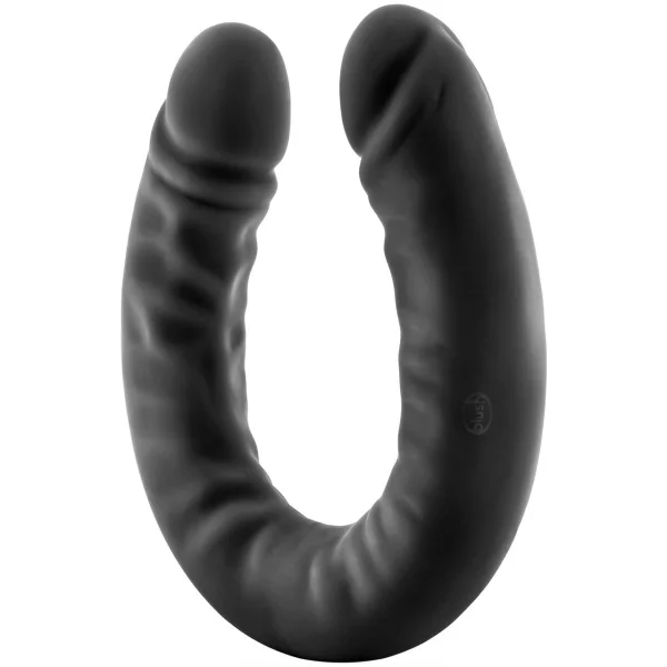 18" Slim Double Sided Dildo in Black