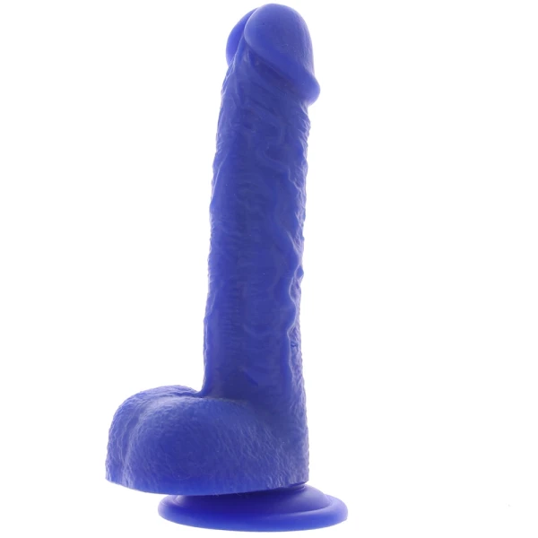 Admiral Sailor 7" Rechargeable Waterproof Vibrating Silicone Suction Cup Dildo By CalExotics - Blue