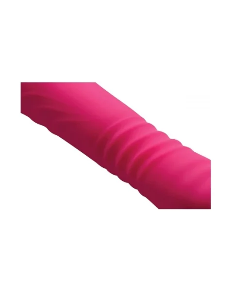 Inmi Ultra Thrusting & Vibrating Silicone Wand - Pink - 10.7 Inch