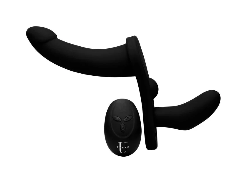 'Double Take' Vibrating Double Penetration Strap-On