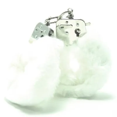 Plush Love Cuffs White
