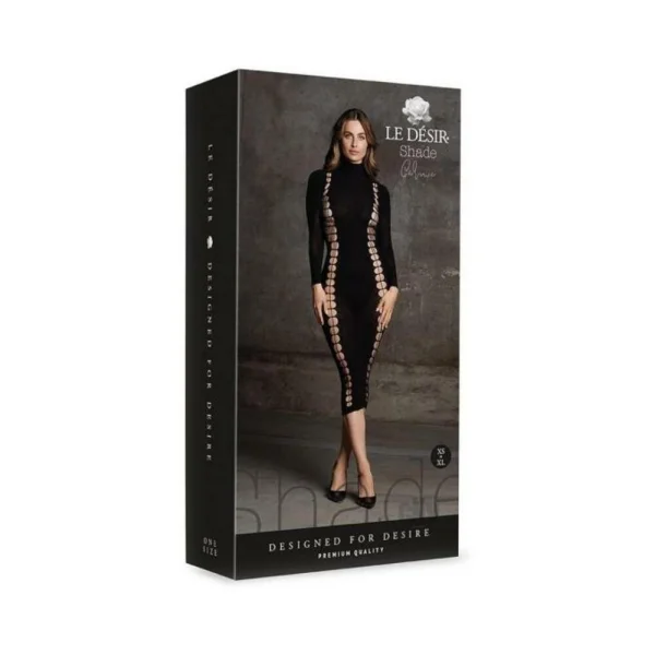 Club Wear: Shots Le Desir Shade Carme Xi Dress With Turtleneck Black O/s