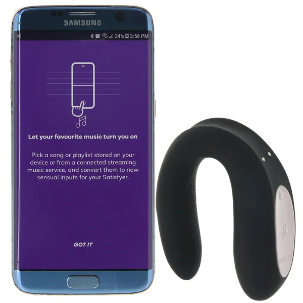 Satisfyer Double Joy App-Enabled Wearable Couples Vibrator